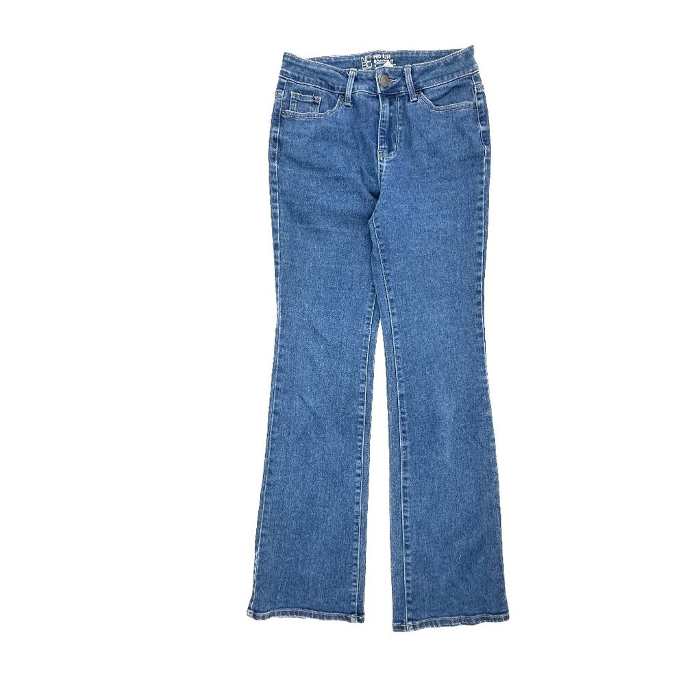 No Boundaries Mid Rise‎ Bootcut Women's size 9 Dark Wash Blue Denim jeans
